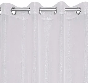 Biela záclona na kruhy 140 x 250 cm