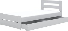 Detská posteľ EMILEK so šuplíkom - 180x90 cm - biela