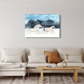 Obraz maľovaných koní (90x60 cm)