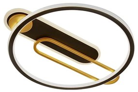 LED Stmievateľné stropné svietidlo LED/60W/230V 3000-6500K čierna + diaľkové ovládanie