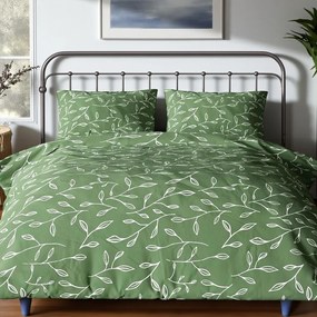 Bavlnené obliečky Homa RENA GREEN 2-dielna sada 140x200 cm