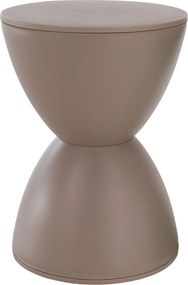 Taburet, béžová, plast, ABRAM