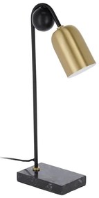 Stolová lampa v čierno-zlatej farbe (výška 60 cm) Natsumi – Kave Home