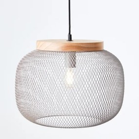 Brilliant - Závesné svietidlo na lane GIADA 1xE27/40W/230V pr. 39 cm sivá