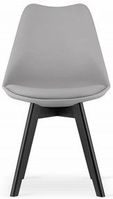AKCIA Svetlosivá stolička BALI MARK s čiernymi nohami II. akosť