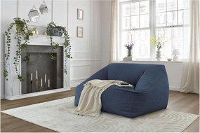 Tmavomodrý menčestrový sedací vak Lilibet – Bobochic Paris