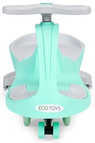 Detské odrážadlo s LED kolesami, zelené, ECOTOYS