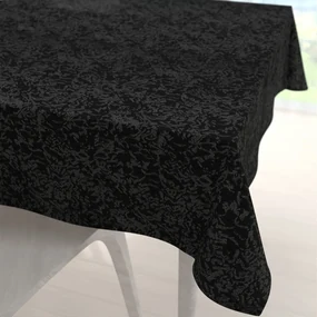 Biante Veľký teflónový štvorcový obrus TF-098 Venezia čierny 250x250 cm