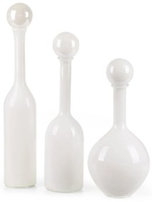Dekoratívna váza ISLA 23x50 CM biela