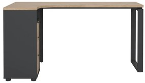 Pracovný stôl s doskou v dubovom dekore 100x150 cm Sign – Tvilum