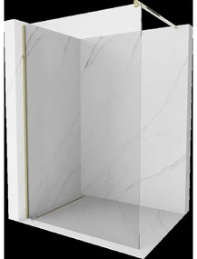 Mexen Kioto sprchová stena Walk-in 55 x 200 cm, transparentná 8 mm, zlatá - 800-055-101-50-00