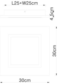 Globo 67292D2 - LED Stropné svietidlo LEA LED/12W/230V