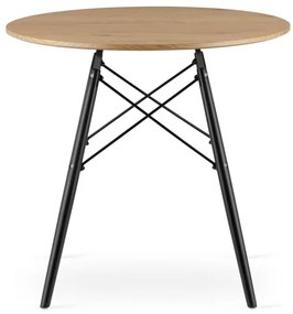 Okrúhly stôl TODI 80 cm dub
