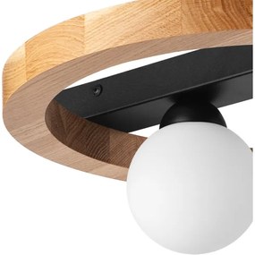 Bodové svietidlo OTIS 2xG9/5W/230V + 1xE27/15W/230V dub