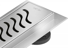 Mexen Flat 360° M09 rotačný lineárny odtok 60 cm, inox - 1028060-40