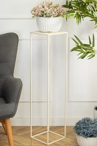 STOJAN NA KVETINÁČ SIMPLE 100X24X24 CM KRÉMOVÁ