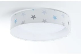LED Stmievateľné svietidlo GALAXY KIDS LED/24W/230V hviezdičky biela/šedá/modrá + DO