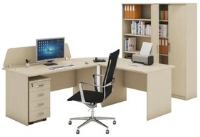 Zostava kancelárskeho nábytku MIRELLI A+, typ A, breza