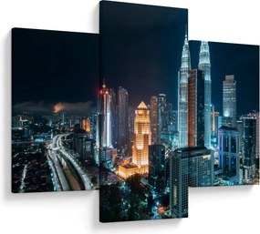 Obraz - Noc v Kuala Lumpur (90x60 cm)