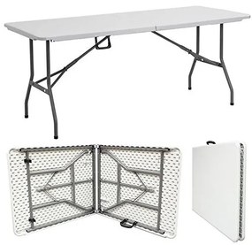 JAKS Skladací stôl 240 cm biely