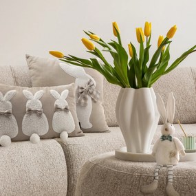 VEĽKONOČNÁ DEKORAČNÁ OBLIEČKA NA VANKÚŠ EASTER1 30X50 CM BÉŽOVÁ