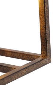 Priemyselná nástenná lampa hrdzavohnedá - Cage