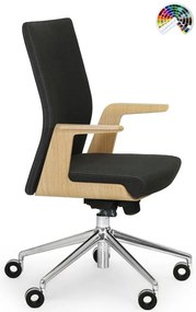 FORMDESIGN Dizajnové kancelárske kreslo EDGE UNA 100 čalúnenie KOMFORT koženka