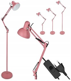 Stojacia lampa 1xE27/40W/230V ružová
