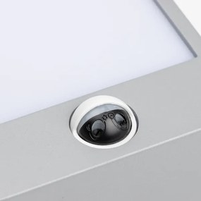 Brilagi -LED Vonkajšie nástenné svietidlo so senzorom TERNI LED/12W/230V šedá IP44