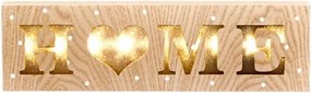 Závesná drevená svietiaca dekorácia Dakls Sweet Home
