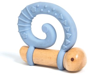 Darčeková súprava pre bábätko - hryzadielko slimák a dve hrkálky