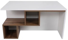 Konferenčný stolík DILAY 52x100 cm hnedá/biela