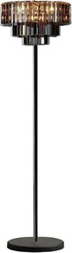Toolight Toolight, podlahová krištáľová lampa 3xE14 APP925-3F, čierna, OSW-01042