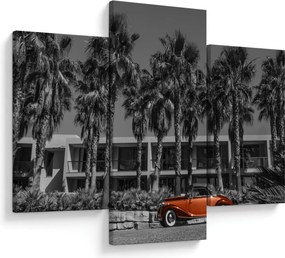 Obraz - Retro červené auto (90x60 cm)