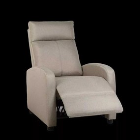 LuxuryForm DESIGN Televízne kreslo RUFO s polohovaním - béžové