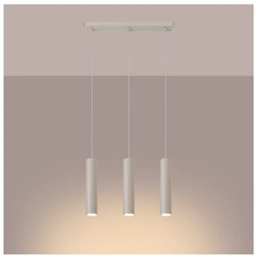 Krémové závesné svietidlo Castro – Sollux