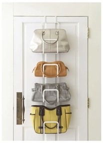 Biely vešiak na kabelky so 4 háčikmi YAMAZAKI Sapporo