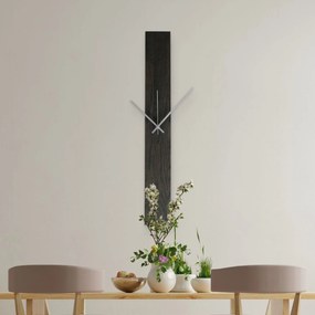 SENTOP | Elegantné drevené nástenné hodiny čierny  I SENTOP MAS019-OSMO-3169-SILVER-60x8 analógové