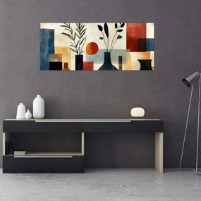 Obraz - Kubistické vázy (120x50 cm)