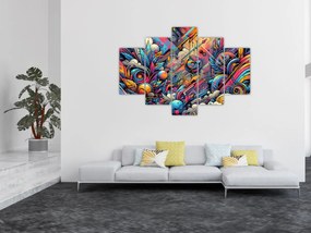 Obraz - Pestrofarebné graffiti (150x105 cm)