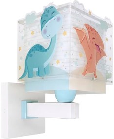 Dalber 63459 - Detská nástenná lampa BABY DINOS 1xE27/15W/230V pestrofarebná
