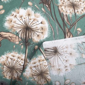 Biante Bavlnený záves Sandra SA-716 Jesenné púpavy na zelenom 150x260 cm