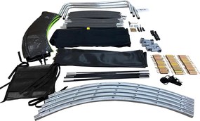 LEAN Trampolína 305 cm - čierno-zelená