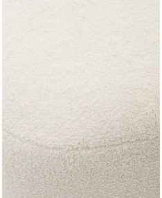 Krémový taburet z textílie buklé Martina – Kave Home