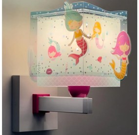 Dalber 63449 - Detské nástenné svietidlo MERMAIDS 1xE27/60W/230V
