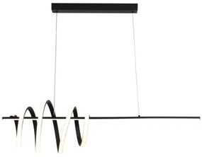 Searchlight 22510BK - stlmiteľný LED luster na lankách SWORD LED/40W/230V 3000K