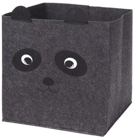 Úložný box Bear, 32x32x32 cm, tmavosivá