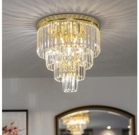 Brilagi - LED krištáľové stropné svietidlo MOZART 5xE14/40W/230V zlaté