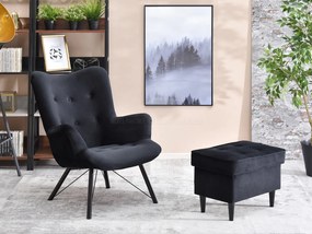 Relaxačné kreslo Dawntawn (čierna). Akcia -20%. Vlastná spoľahlivá doprava až k Vám domov. 1135669