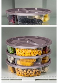 Sada 4 ks potravinových boxů LUY růžová